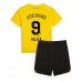 Borussia Dortmund Sebastien Haller #9 Babykleding Thuisshirt Kinderen 2023-24 Korte Mouwen (+ korte broeken)